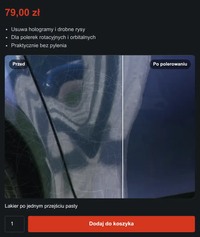 Ten sam suwak bez uchwytu, widoczna tylko linia podziału.